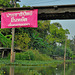 Demotratic party propaganda above Bangkoks Khlongs