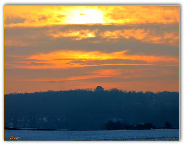 neige un soir d'hiver