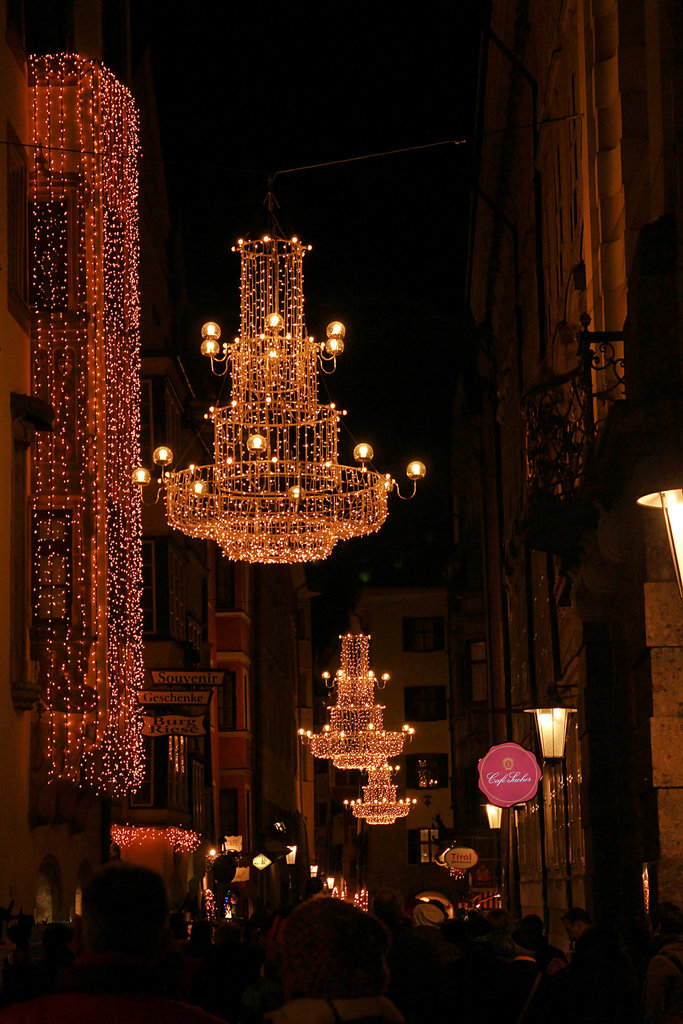 Innsbruck bei Nacht - Weihnachtsmarkt