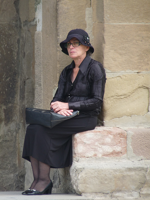 Mtskheta- Deep in Thought at the Svetitskhoveli Cathedral