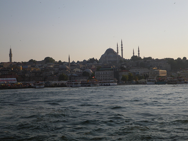 La Suleymaniyé vue depuis le pont de Galata