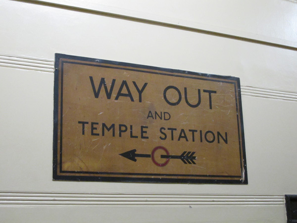 Way Out and Temple Station