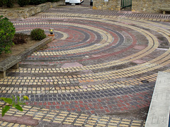 Mosaic courtyard