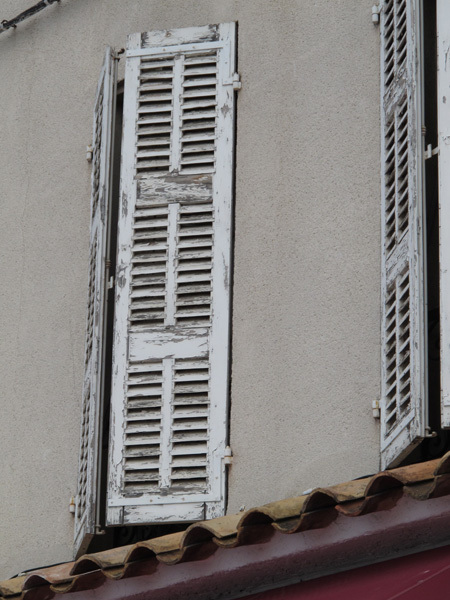 White shutters