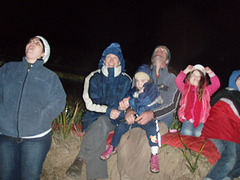 fireworks on the Waratah foreshore