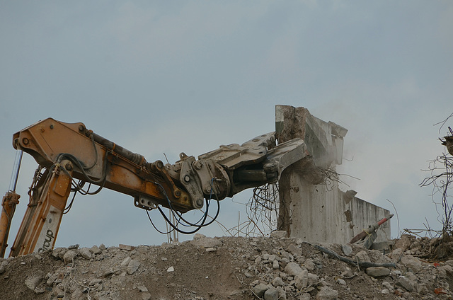 Stafford multi-storey car park demolition