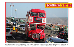 Southern Transit - Routemaster RML 2755 - Brighton - 22.2.2014