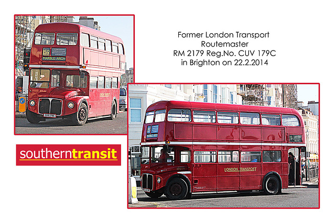 Southern Transit - Routemaster RM 2179 - Brighton - 22.2.2014