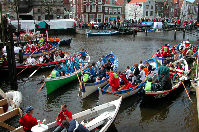 At the start of the boat race