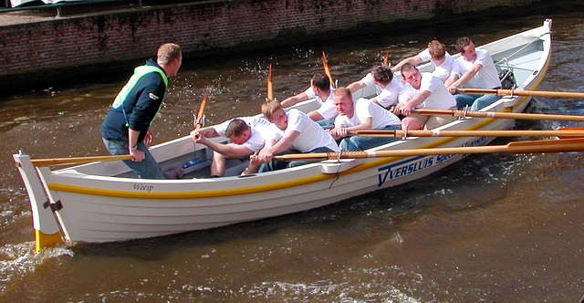 During the race on the New Rhine