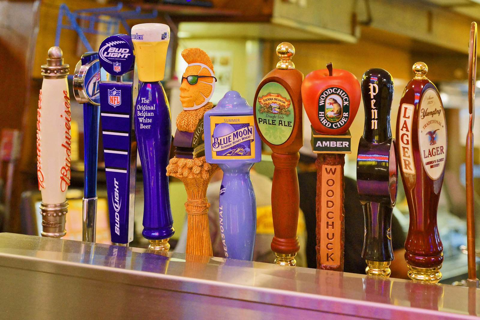 Beer Taps – The Original Hot Dog Shop, Forbes Avenue, Pittsburgh, Pennsylvania