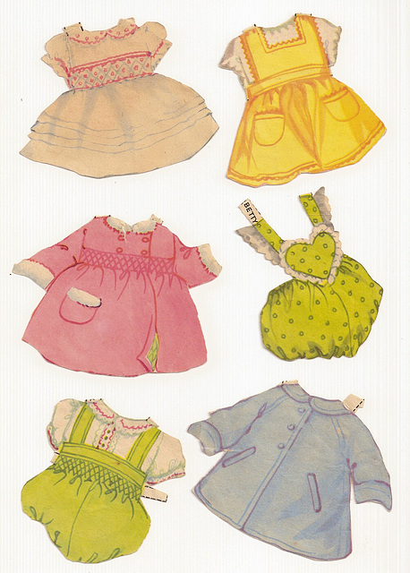 English Baby Paper Dolls