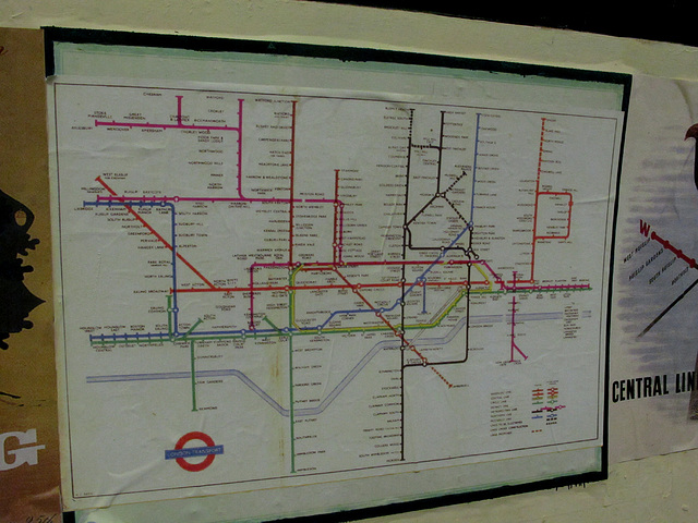 Old tube map