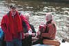 The boat race was accompanied by jolly singing