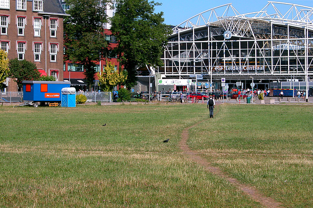 Old trail across a sacred field used by the native Dutch