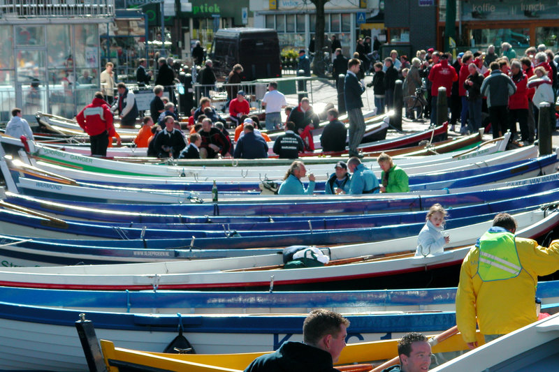 Boats after the race