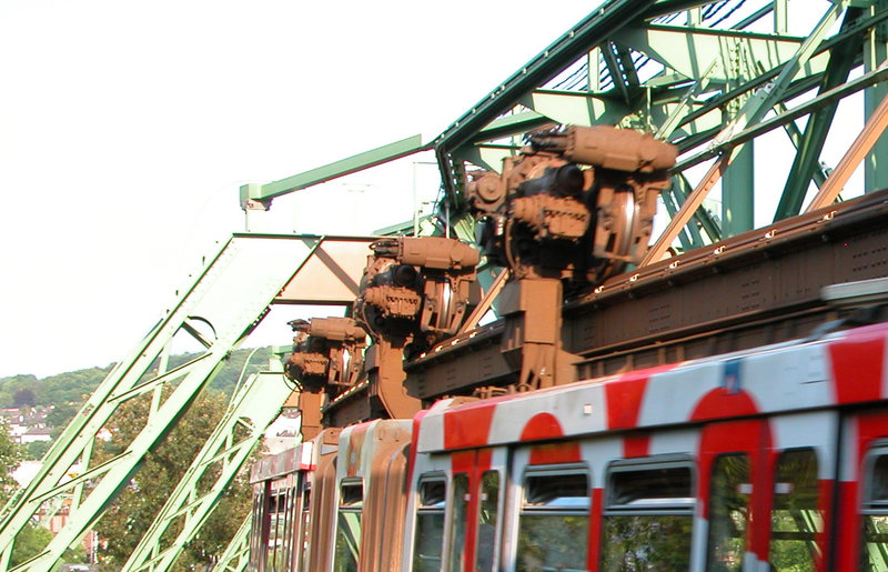 Suspension Line in Wuppertal, Germany | Schwebebahn Wuppertal, Deutschland