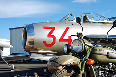 MiG-17 N1713P "Boris" and Ural Motorcycle Sidecar