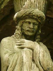 casement tomb caryatid, kensal green cemetery, london