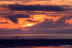 Sunset over the Moray Firth - trawler heading home 3755375680 o