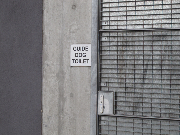 Guide dog toilet