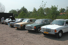 At a Mercedes W123-meeting