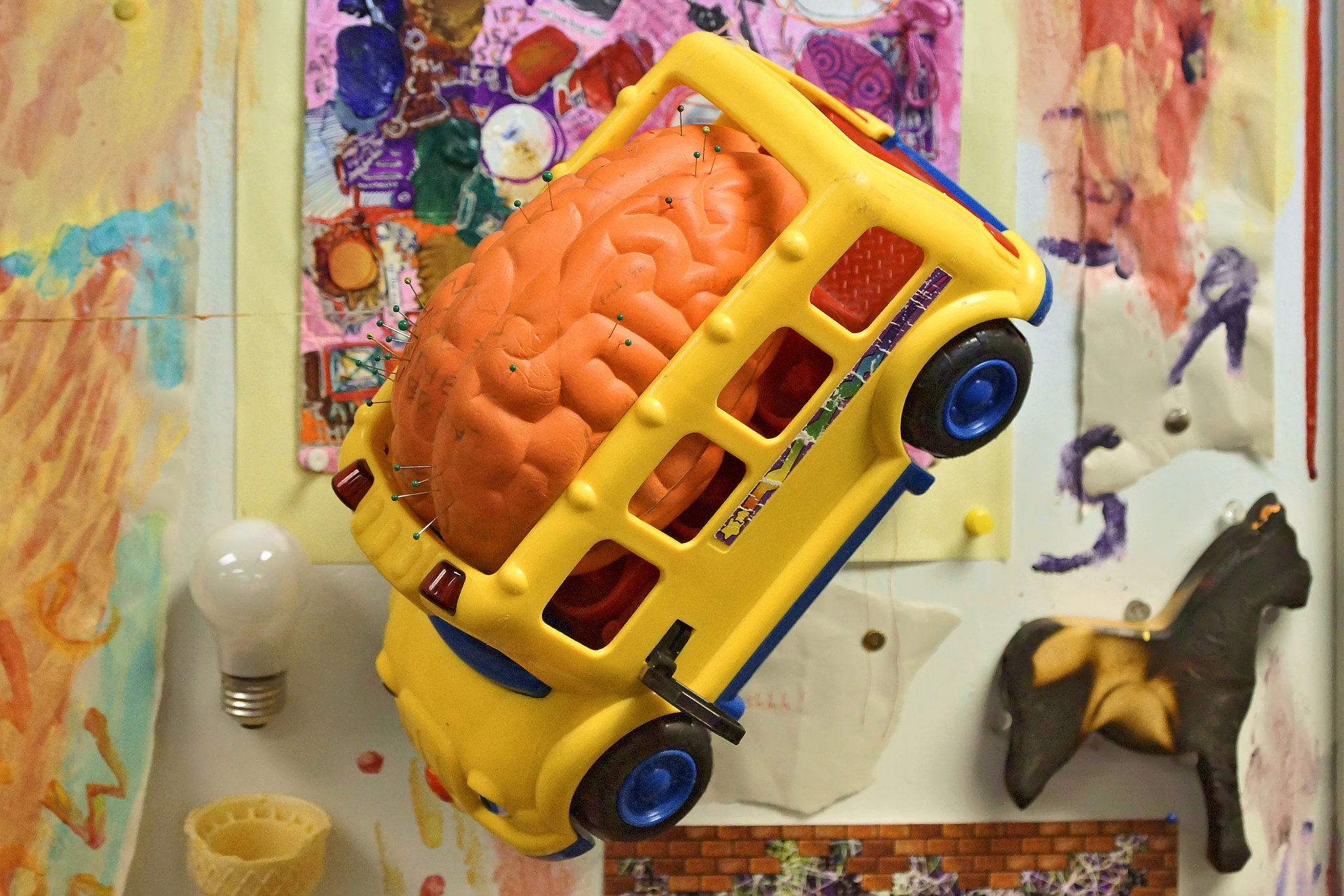 The Brain on the Bus Goes 'Round and 'Round – Artomatic 2012 Show, Crystal City, Arlington, Virginia