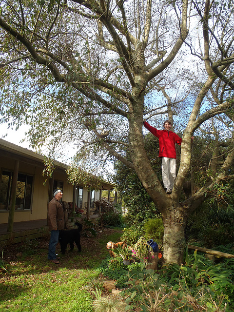 a winter visit from the Coad family