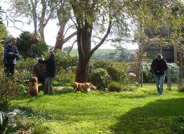 a winter visit from the Coad family