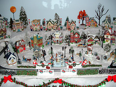 Christmas village center view