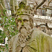 trinity church square statue, london