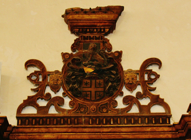 st.helen bishopsgate, london,achievement over tomb of richard staper and family, 1608