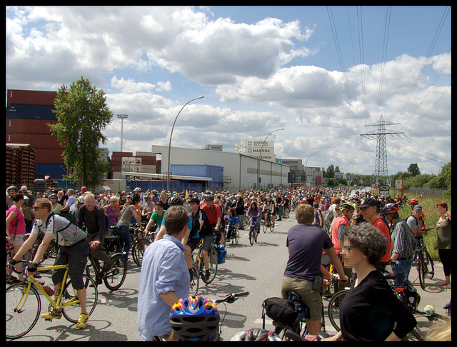 Fahrrad - Sternfahrt 2014, Hamburg