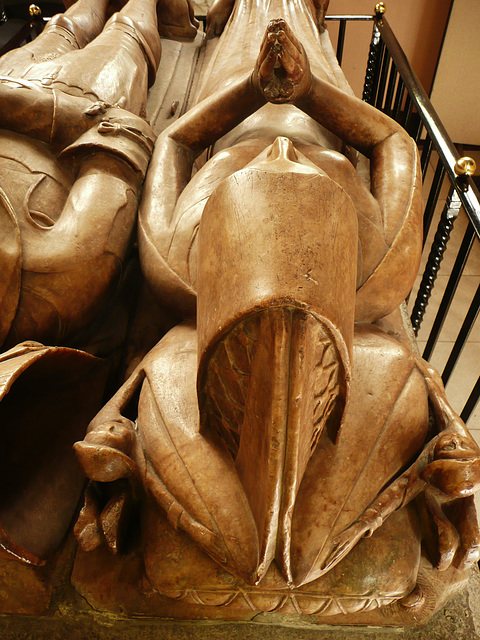 st.helen bishopsgate, london,detail of tomb of sir john crosby,+1476 and wife