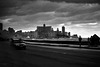 Stormy Malecon in Monochrome