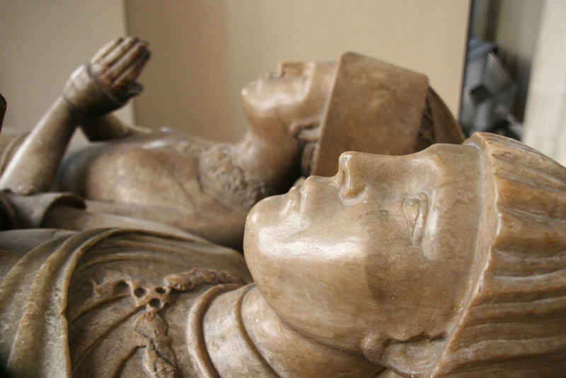 st.helen bishopsgate, london,detail of tomb of sir john crosby,+1476 and wife