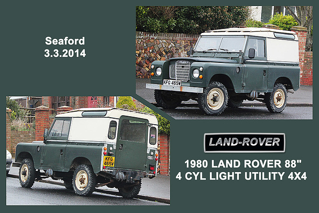 Land Rover MkIII  1980 - Seaford - 3.3.2014