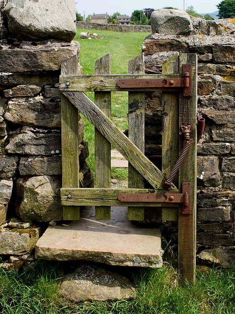 Gate on the Pennine Way