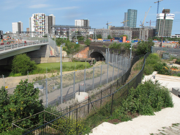 Looking over to Stratford