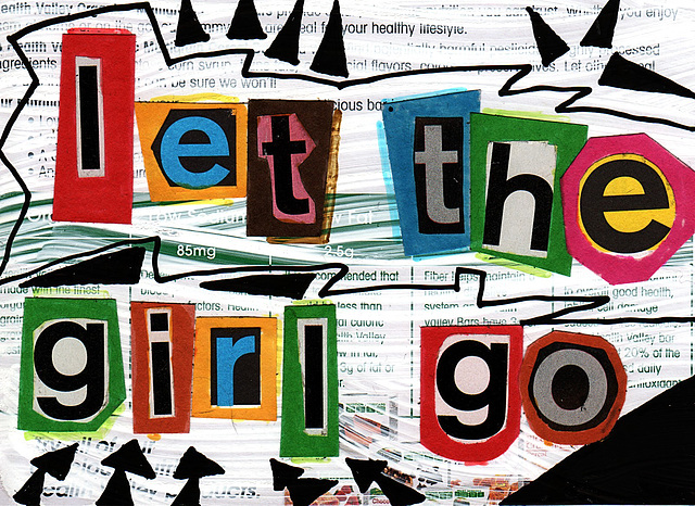 anti-ransom postcard: let the girl go