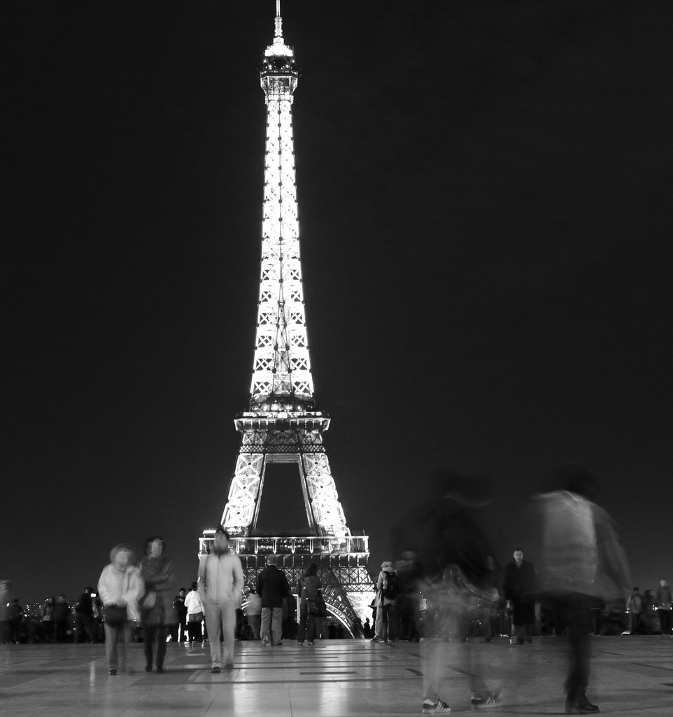 Le trocadero la nuit