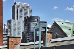 The Downtown Skyline Viewed from Le Faubourg Ste-Catherine – Montréal, Québec