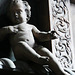 st.mary abchurch, london,crying cherub on tomb of sir patience ward of 1696, lord mayor in 1680
