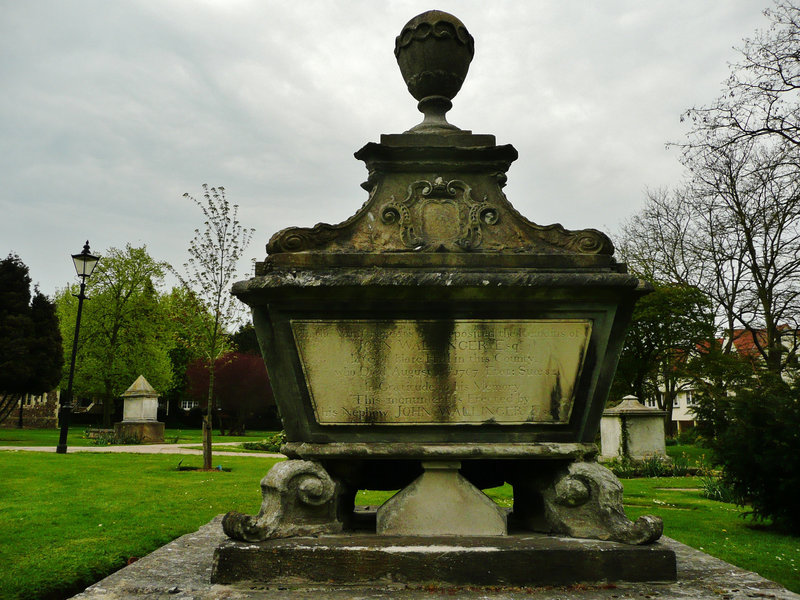 st.mary, chelmsford, c18 tomb,essex, hefty memorial to john wallinger, +1767