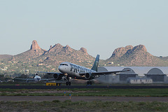 A cloudy morning at Tucson International Airport