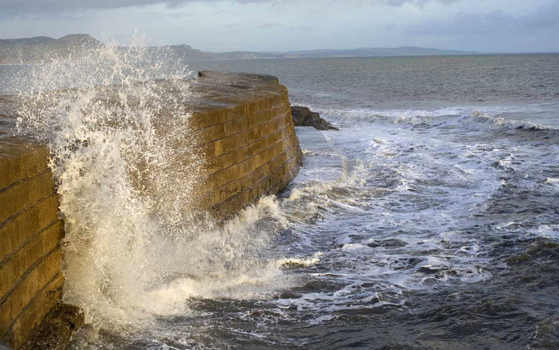 Wild sea in Lyme