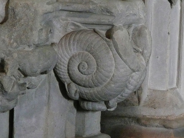 ely cathedral, snail