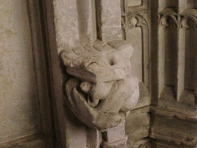 ely cathedral, dragon corbel