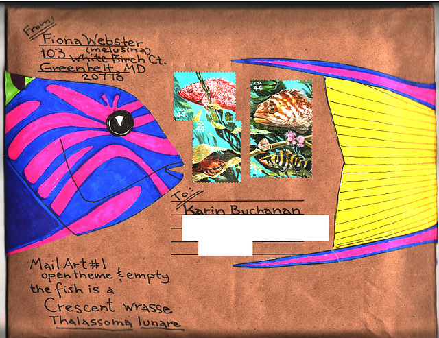 mail art for karin (front)