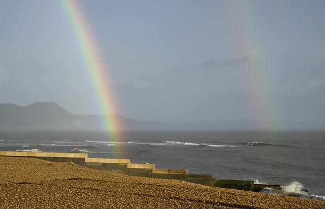 Double rainbow in Lyme